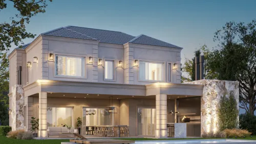 Render exterior Casa Bruselas — Design Ready