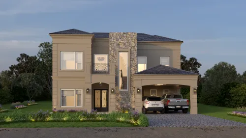 Render exterior Casa San Isidro — Design Ready