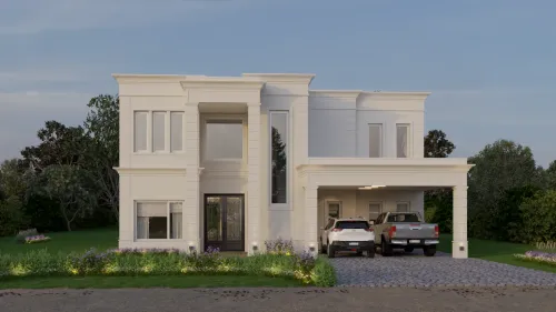 Render exterior Casa Washington — Design Ready