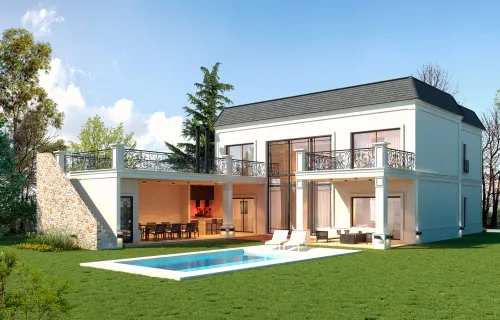 Render exterior Casa Niza — Design Ready