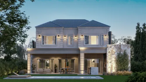 Render exterior Casa Bruselas — Design Ready