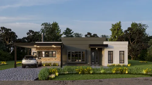 Render exterior Casa India — Design Ready
