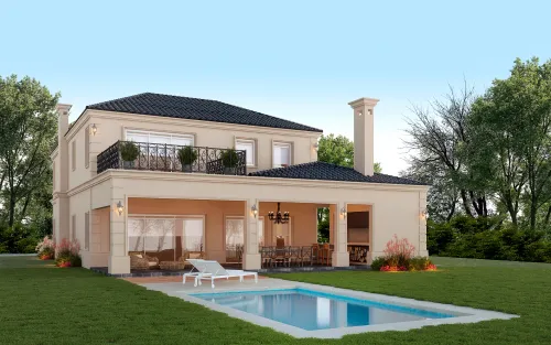 Render exterior Casa Mallorca — Design Ready