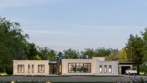 Render exterior Casa Malibu — Design Ready