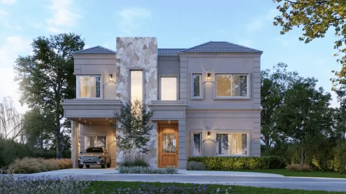 Render exterior Casa Bruselas — Design Ready
