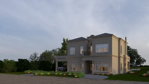 Render exterior Casa Madrid — Design Ready