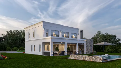 Render exterior Casa Florencia — Design Ready
