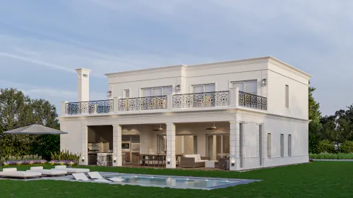 Render exterior Casa Washington — Design Ready