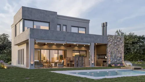 Render exterior Casa Berlín — Design Ready
