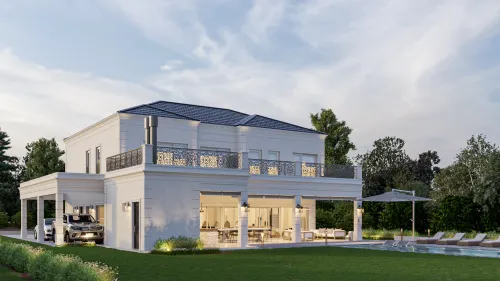 Render exterior Casa Milán — Design Ready
