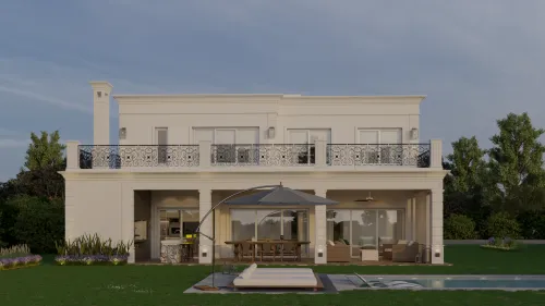 Render exterior Casa Washington — Design Ready