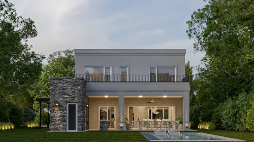 Render exterior Casa Lyon — Design Ready