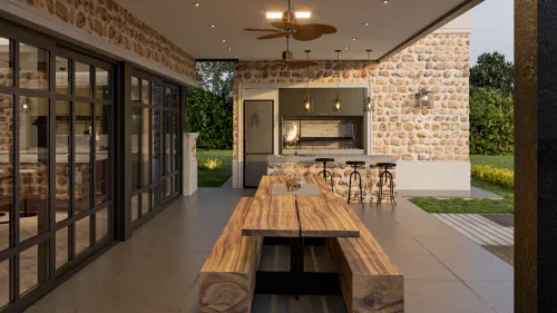 Render exterior Casa India — Design Ready