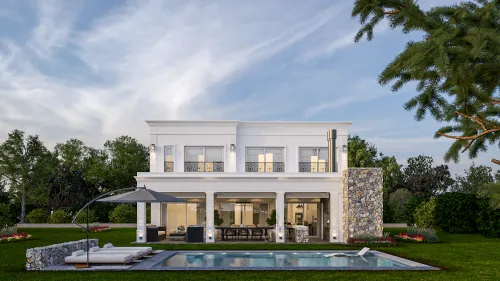 Render exterior Casa Florencia — Design Ready