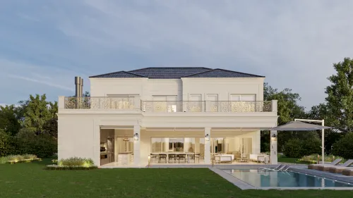 Render exterior Casa Milán — Design Ready