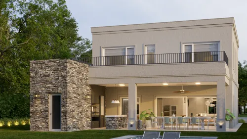 Render exterior Casa Lyon — Design Ready