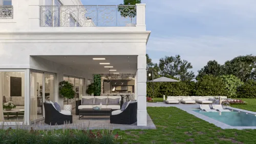 Render exterior Casa Tropea — Design Ready