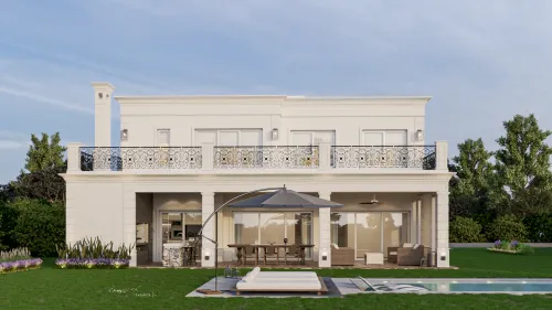 Render exterior Casa Washington — Design Ready
