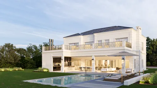 Render exterior Casa Milán — Design Ready
