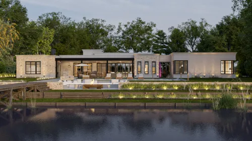 Render exterior Casa Malibu — Design Ready