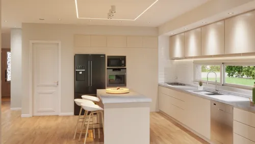 Render interior Casa Bruselas — Design Ready