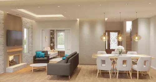Render interior Casa Bruselas — Design Ready