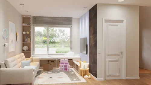 Render interior Casa Bruselas — Design Ready